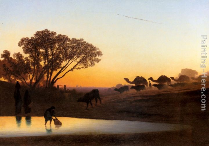 Charles Theodore Frere Sunset On The Nile